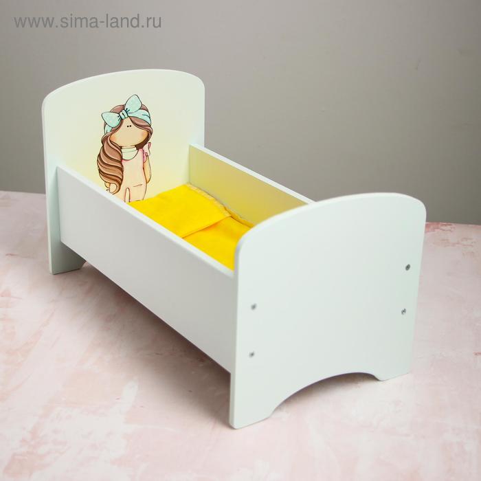 Кроватка для кукол до 32 см «Бантик» серия «Бусинки»
Кроватка для кукол до 32 см «Бантик» серия «Бусинки»