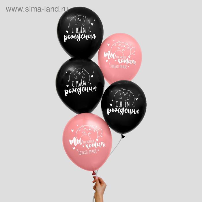 Шар воздушный 12" «С Днём рождения, котик!», набор 25 шт. МИКС 
Шар воздушный 12" «С Днём рождения, котик!», набор 25 шт. МИКС