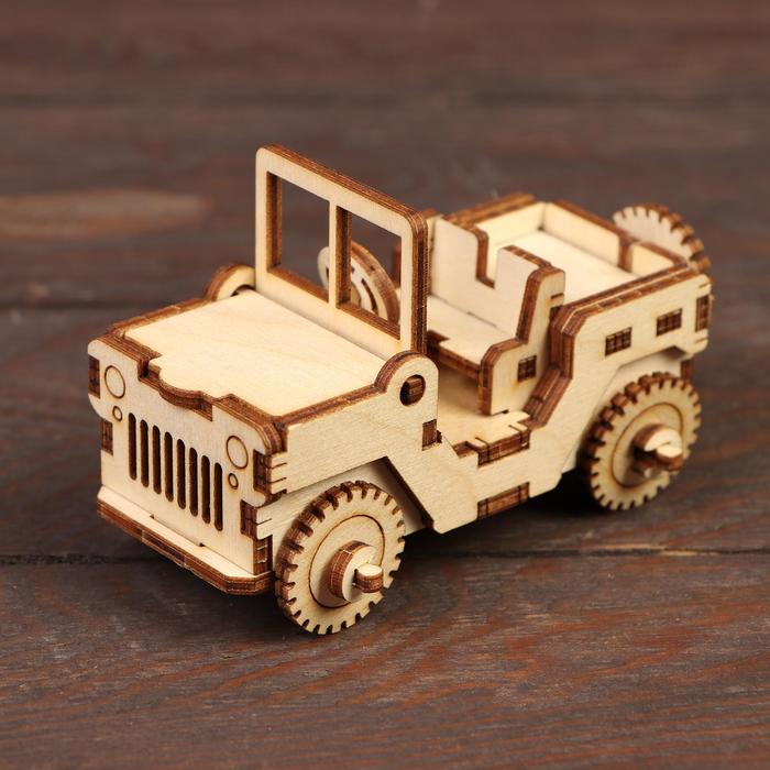 Деревянный конструктор «Военный джип»
Деревянный конструктор «Военный джип»