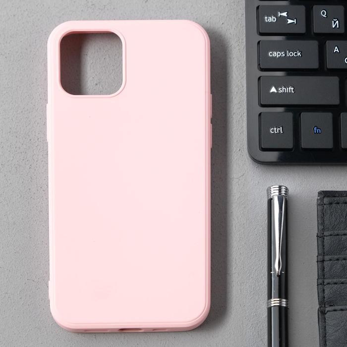 фото Чехол activ full original design, для apple iphone 12/12 pro, силиконовый, светло-розовый