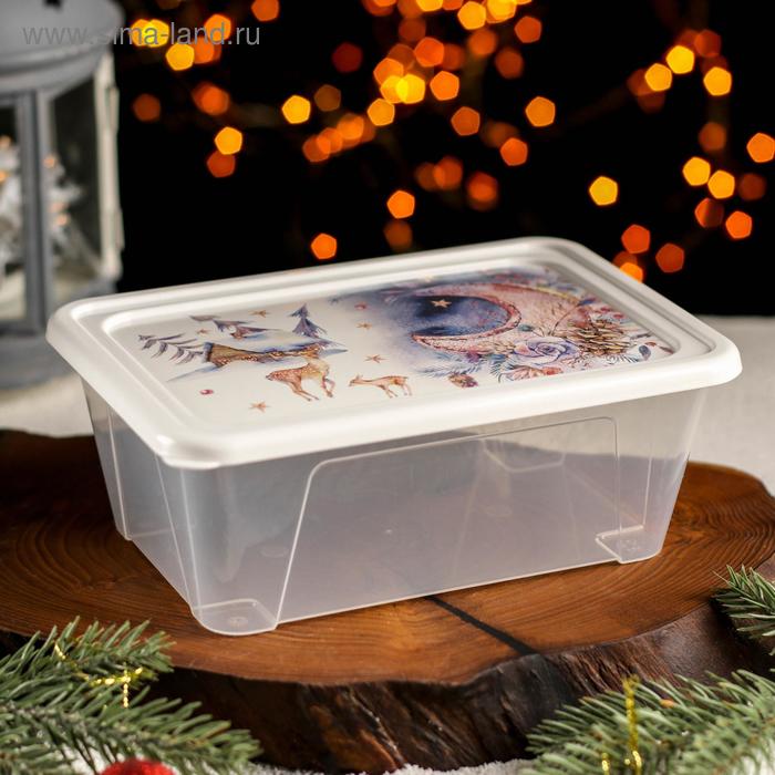 Контейнер для продуктов «Акварель», 900 мл, прямоугольный, цвет белый
Контейнер для продуктов «Акварель», 900 мл, прямоугольный, цвет белый