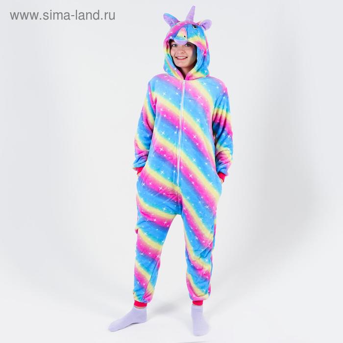 Кигуруми «Единорог», радуга светлая, р. 42-44, рост 164-170 см
Кигуруми «Единорог», радуга светлая, р. 42-44, рост 164-170 см