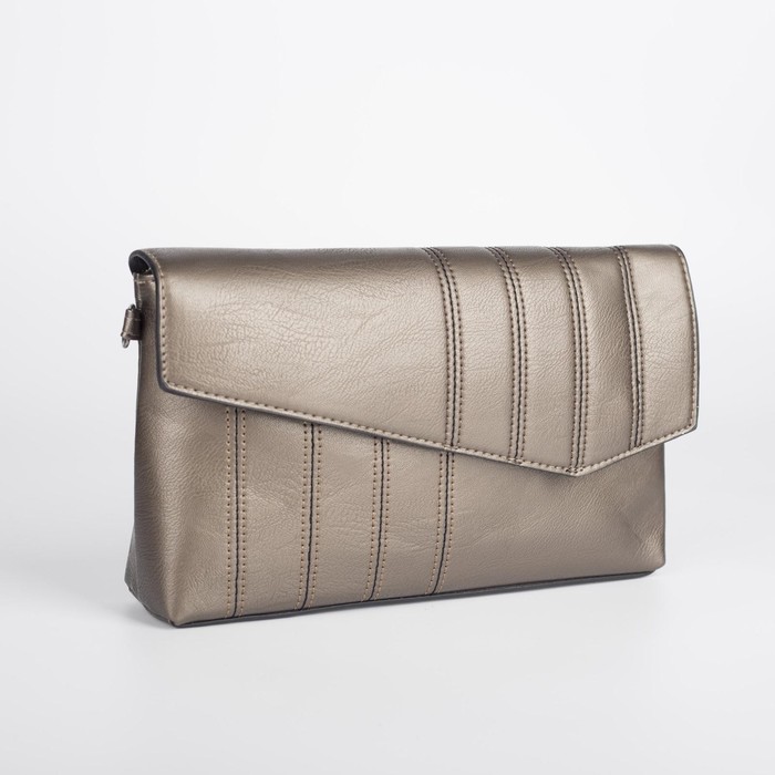 Сумка-клатч на клапане, длинный ремень, цвет коричневый
Сумка-клатч на клапане, длинный ремень, цвет коричневый