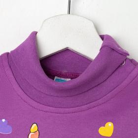 Водолазка для девочки, цвет фиолетовый, рост 104
Водолазка для девочки, цвет фиолетовый, рост 104