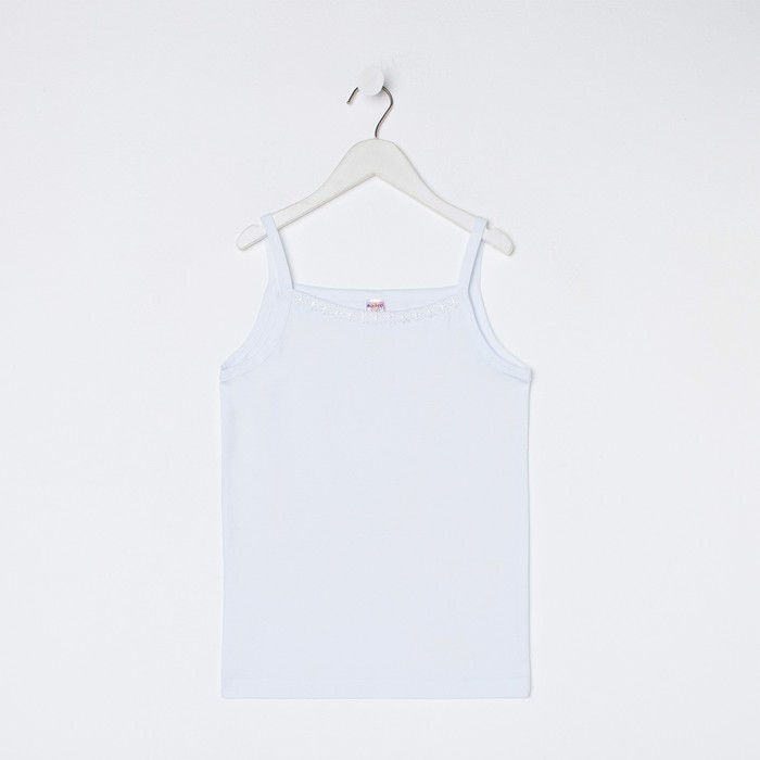 Майка для девочки, цвет белый, рост 146 см 
Майка для девочки, цвет белый, рост 146 см