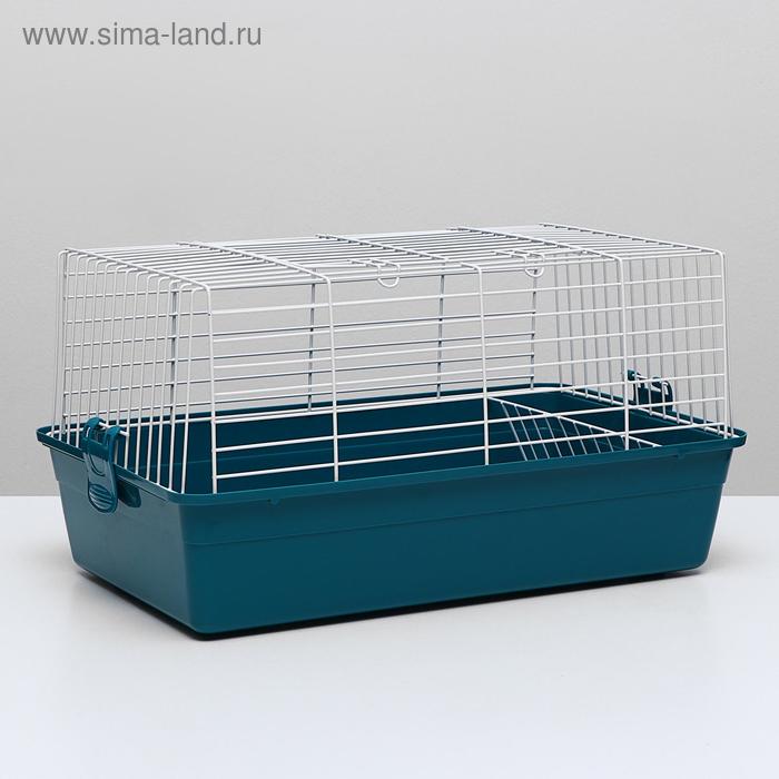 Клетка для кроликов с сенником, 60 х 36 х 32 см, бирюзовый
Клетка для кроликов с сенником, 60 х 36 х 32 см, бирюзовый