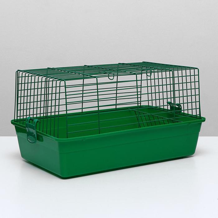 Клетка для кроликов с сенником, 60 х 36 х 32 см, зелёный
Клетка для кроликов с сенником, 60 х 36 х 32 см, зелёный