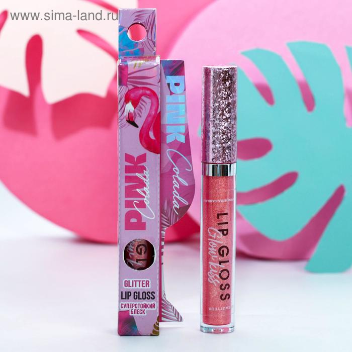 Глиттерный стойкий блеск для губ "Flamingo"
Глиттерный стойкий блеск для губ "Flamingo"