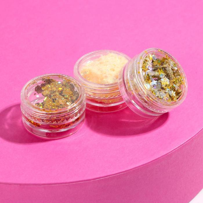 Набор мерцающих блёсток для лица и тела "Born to sparkle", 3 цвета
Набор мерцающих блёсток для лица и тела "Born to sparkle", 3 цвета