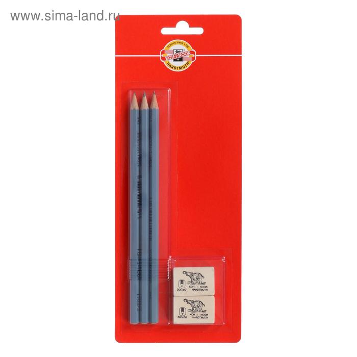 Набор: карандаш чернографитный 1703/2 HB (823973) 3 штуки + ластик 300/60 (823982) 2 штуки, блистер с европодвесом 
Набор: карандаш чернографитный 1703/2 HB (823973) 3 штуки + ластик 300/60 (823982) 2 штуки, блистер с европодвесом