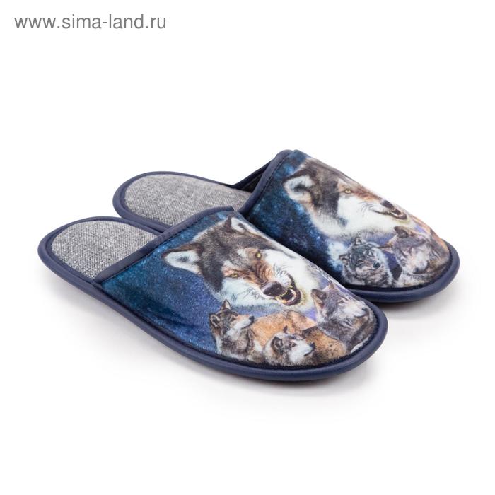 Тапочки мужские, цвет синий, размер 43
Тапочки мужские, цвет синий, размер 43