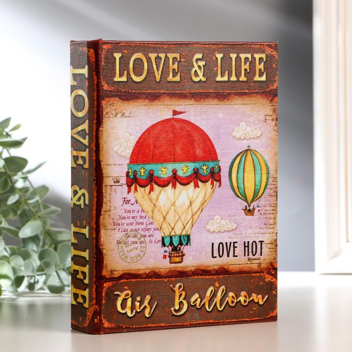 Шкатулка-книга дерево "Воздушный шар" текстиль 19х14х4 см
Шкатулка-книга дерево "Воздушный шар" текстиль 19х14х4 см