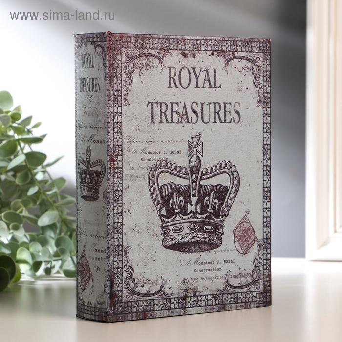 Шкатулка-книга дерево "Корона монарха" кожзам 20х15х4 см
Шкатулка-книга дерево "Корона монарха" кожзам 20х15х4 см
