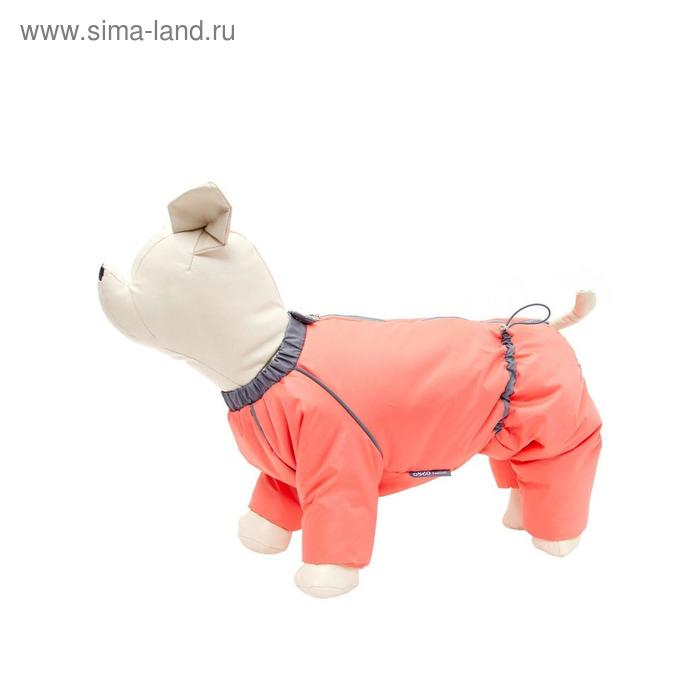 фото Комбинезон osso «снежинка» для собак, сука, размер 25 (дс 25, ош 30, ог 42), коралловый osso fashion