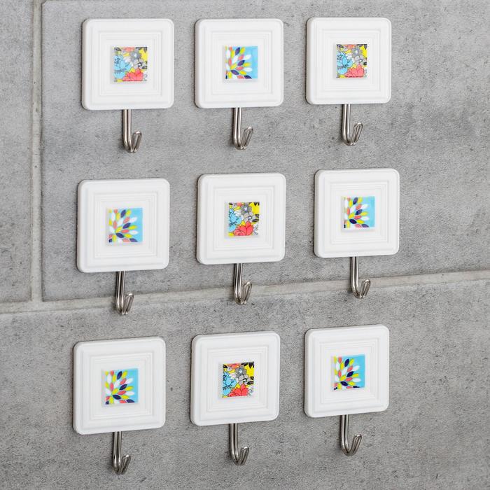 Набор крючков на липучке «Галерея», 9 шт, цветы
Набор крючков на липучке «Галерея», 9 шт, цветы