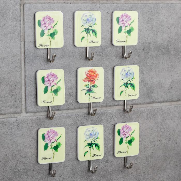 Набор крючков на липучке «Галерея», 9 шт, розы
Набор крючков на липучке «Галерея», 9 шт, розы