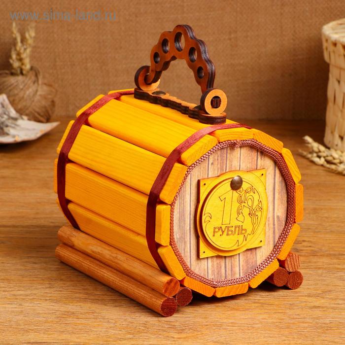 Копилка деревянная "Бочка", 17 х 16 см
Копилка деревянная "Бочка", 17 х 16 см