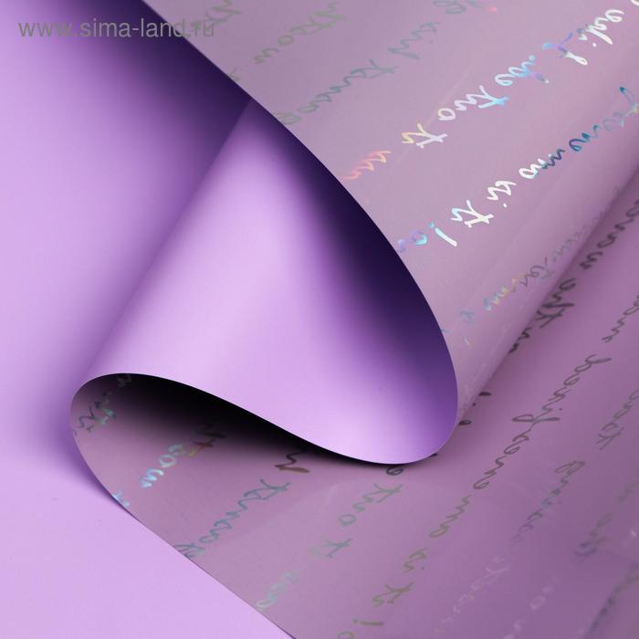 Плёнка для цветов "Письмо" 58см*5м, светло фиолетовый
Плёнка для цветов "Письмо" 58см*5м, светло фиолетовый