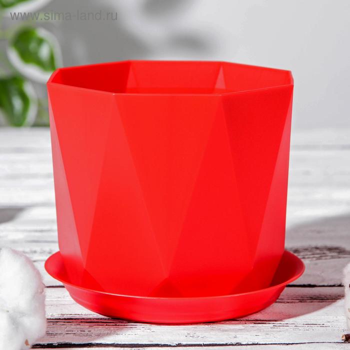 Горшок для цветов с поддоном «Призма», 1 л, цвет красный
Горшок для цветов с поддоном «Призма», 1 л, цвет красный