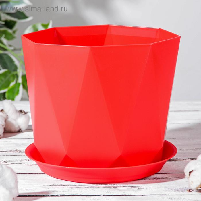 Горшок для цветов с поддоном «Призма», 4,7 л, цвет красный
Горшок для цветов с поддоном «Призма», 4,7 л, цвет красный