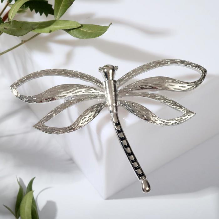 Брошь крупная "Стрекоза", цвет серебро
Брошь крупная "Стрекоза", цвет серебро