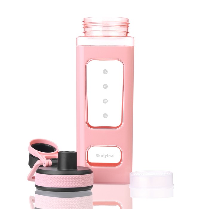 фото Бутылка для воды "гава", 700 мл, 24 х7 см, розовая