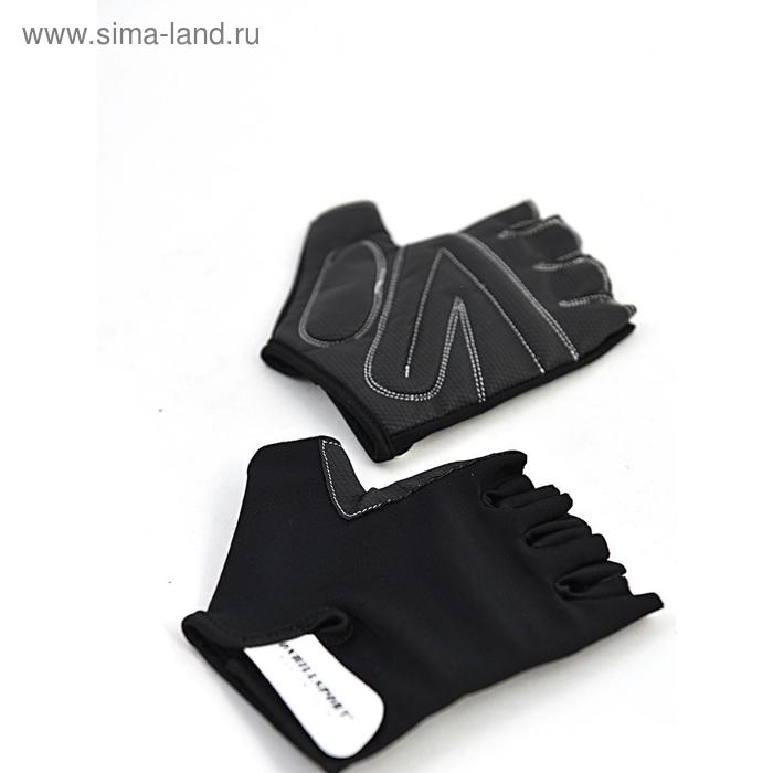 фото Перчатки для фитнеса унисекс кожаные q12, цвет чёрный, размерxl onhillsport