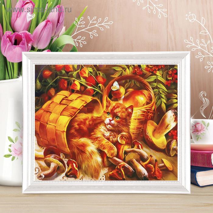 Роспись по холсту «Рыжий проказник» по номерам с красками по 3 мл+ кисти+крепеж, 30×40 см 
Роспись по холсту «Рыжий проказник» по номерам с красками по 3 мл+ кисти+крепеж, 30×40 см