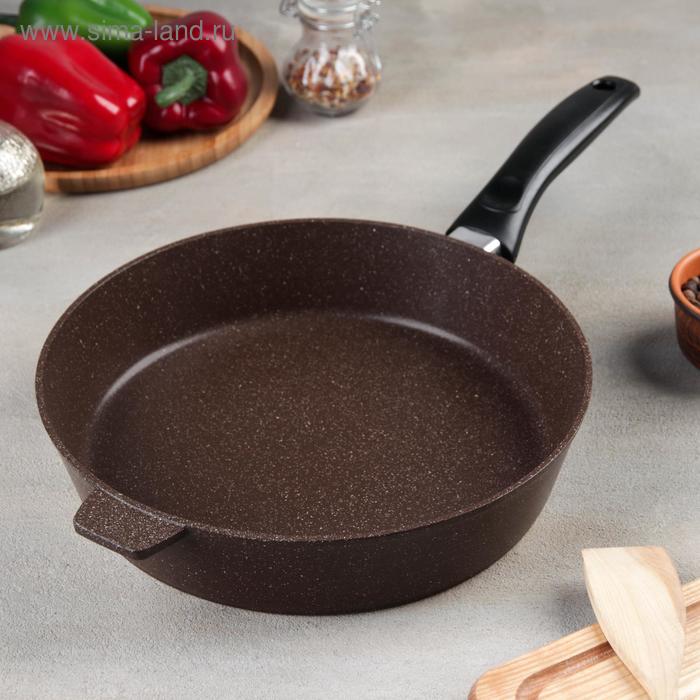 Сковорода «Хозяюшка», d=26 см, h=6 см, пластиковая ручка, антипригарное покрытие, цвет коричневый
Сковорода «Хозяюшка», d=26 см, h=6 см, пластиковая ручка, антипригарное покрытие, цвет коричневый