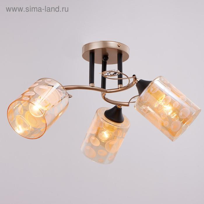 Люстра 790531 3х60Вт Е27 золото/черный, рисунок пузырики
Люстра 790531 3х60Вт Е27 золото/черный, рисунок пузырики