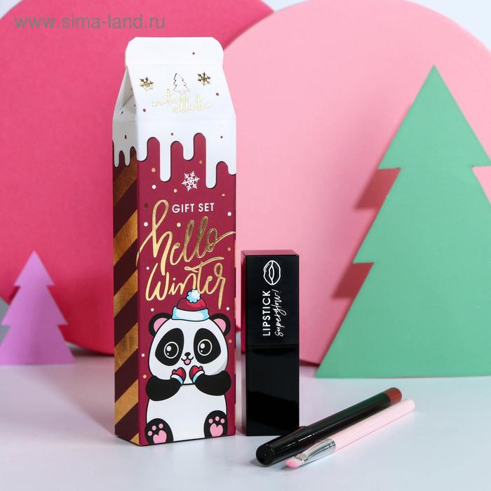 Набор Hello, Winter! (стойкая помада, карандаш и кисточка для губ)
Набор Hello, Winter! (стойкая помада, карандаш и кисточка для губ)
