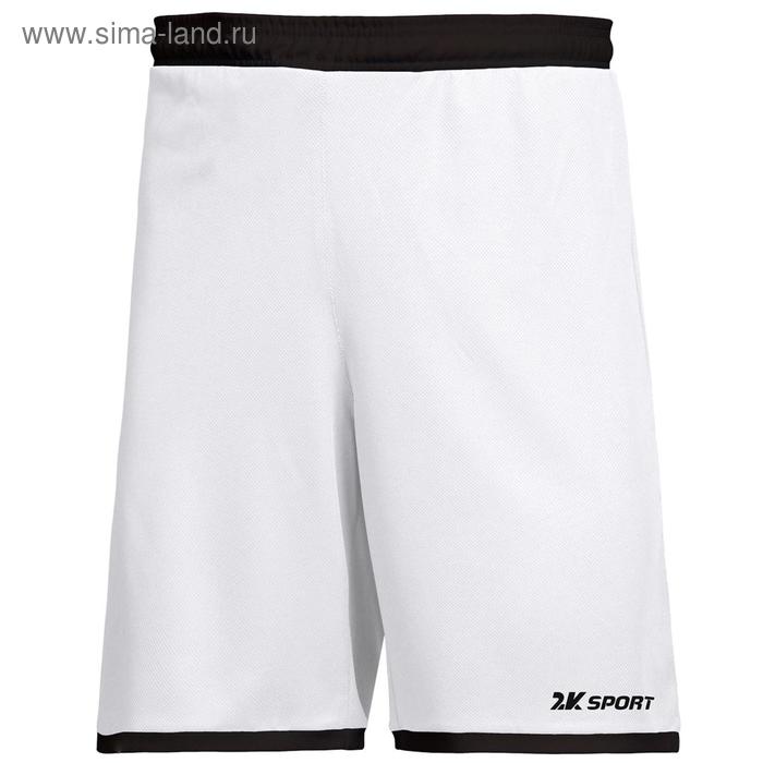 фото Игровые шорты 2k sport original, white/black, размер s 2к
