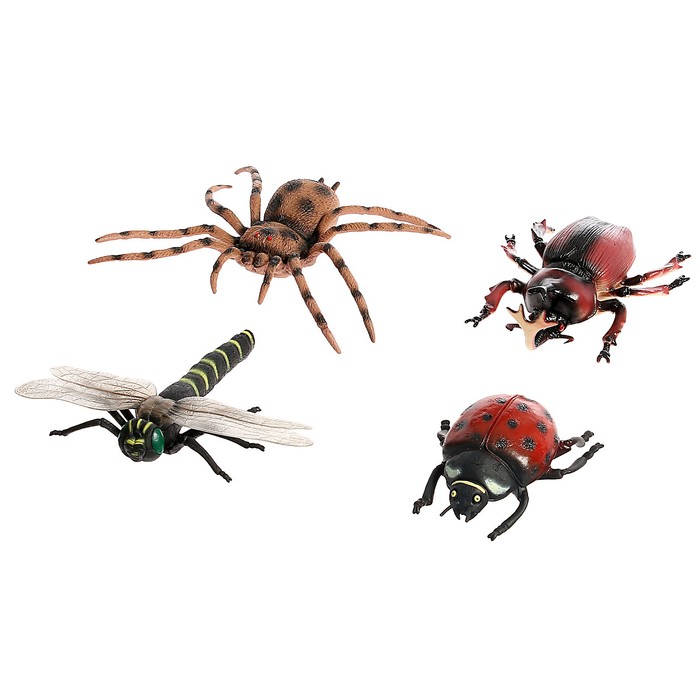 Набор животных «Насекомые», 4 фигурки
Набор животных «Насекомые», 4 фигурки
