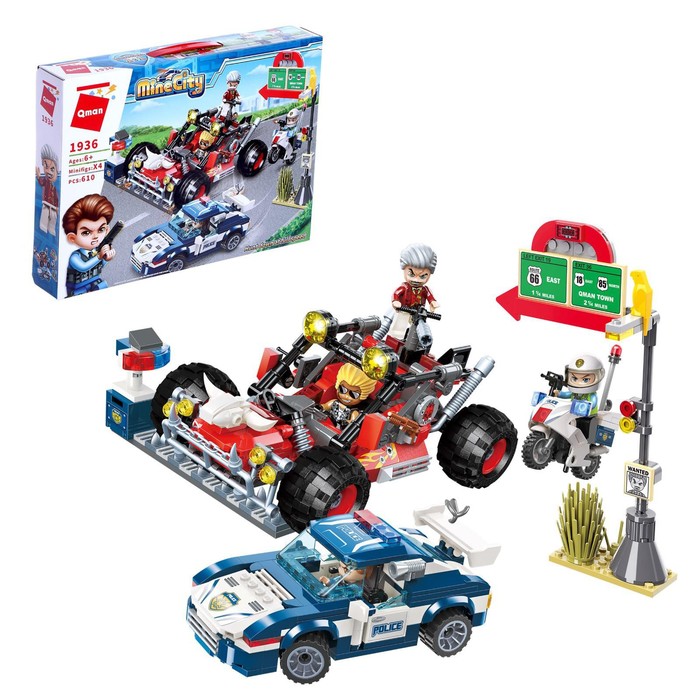 Конструктор Гонки, 610 деталей
Конструктор Гонки, 610 деталей