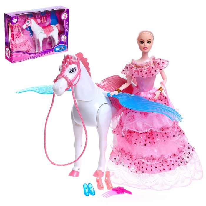 Лошадь для кукол, с куклой, ходит
Лошадь для кукол, с куклой, ходит