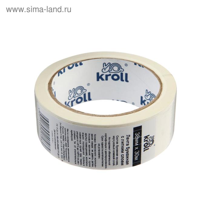 Лента малярная Kroll, клейкая, на бумажной основе, 38 мм х 30 м
Лента малярная Kroll, клейкая, на бумажной основе, 38 мм х 30 м