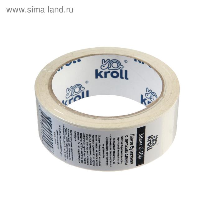 Лента малярная Kroll, клейкая, на бумажной основе, 38 мм х 40 м
Лента малярная Kroll, клейкая, на бумажной основе, 38 мм х 40 м