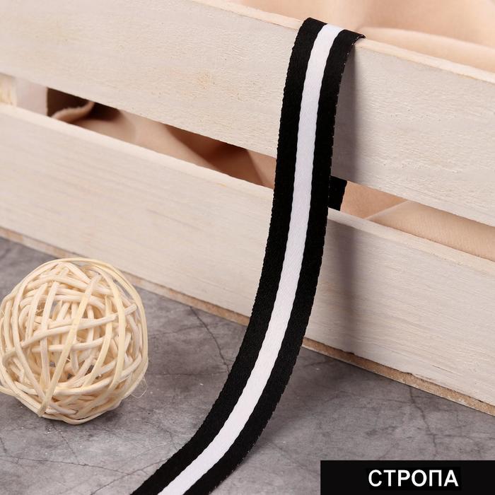 Тесьма-стропа лампас 15 мм, 10 ± 1 м, цвет чёрный/белый
Тесьма-стропа лампас 15 мм, 10 ± 1 м, цвет чёрный/белый