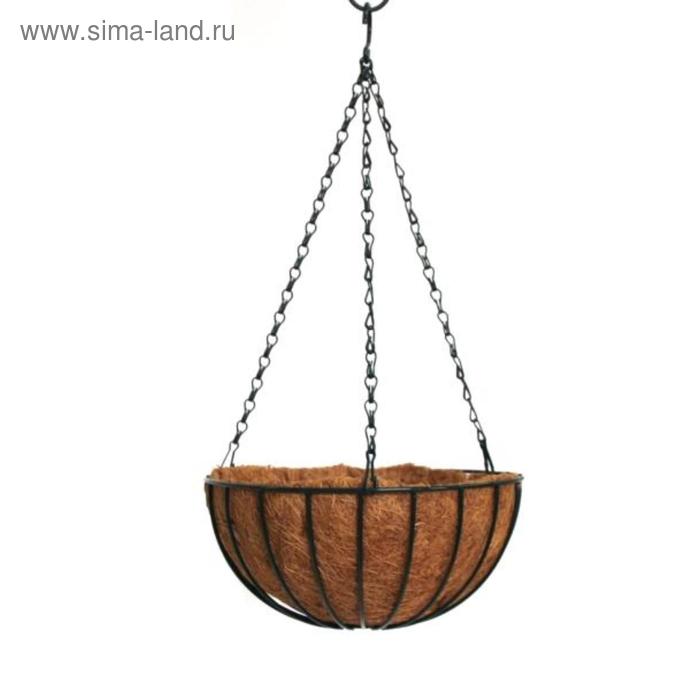Кашпо подвесное, с вкладышем из коковиты, d = 30 см, металл
Кашпо подвесное, с вкладышем из коковиты, d = 30 см, металл