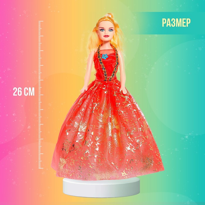 фото Кукла-модель «лиза» в платье, микс