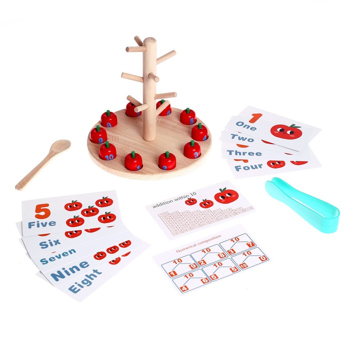 Набор для изучения счёта «Дерево с яблоками» 21,5 × 19,5 × 10 см
Набор для изучения счёта «Дерево с яблоками» 21,5 × 19,5 × 10 см