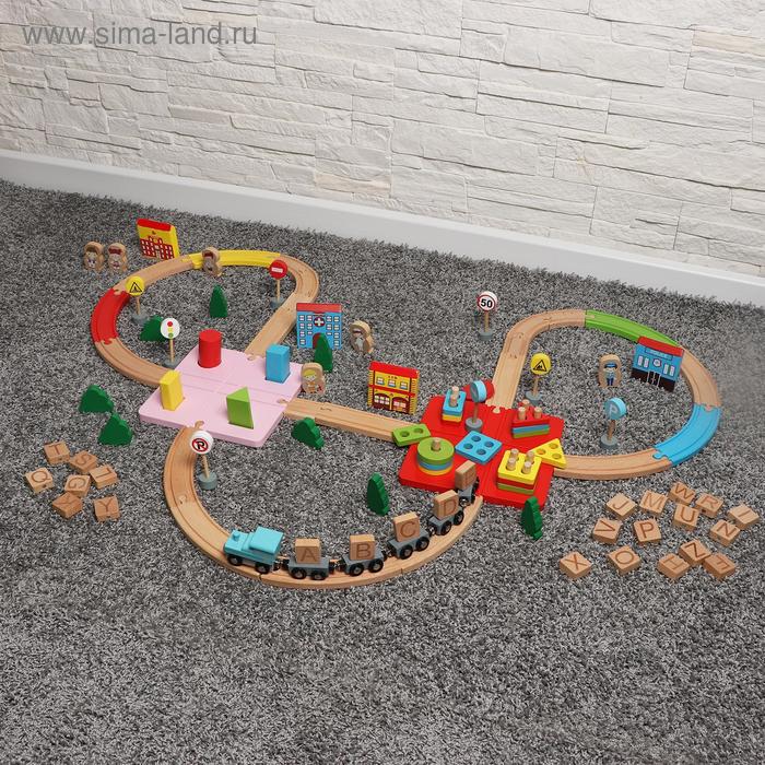 Набор железная дорога с развивающими элементами «Сказка», 60 × 40 × 8 см
Набор железная дорога с развивающими элементами «Сказка», 60 × 40 × 8 см