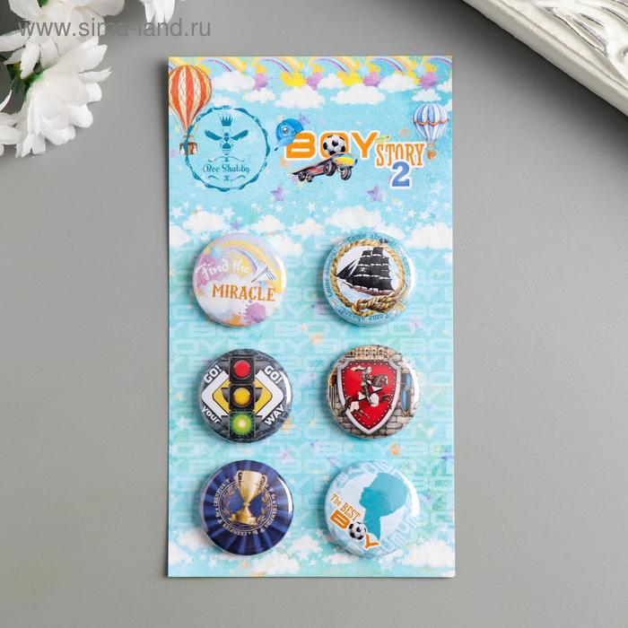фото Набор фишек "boy story 2" 6 шт bee shabby