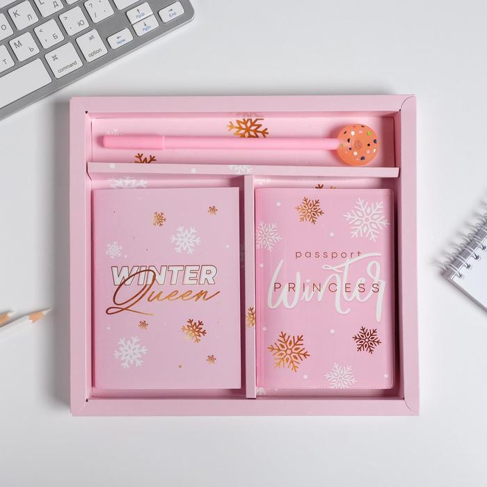 Набор: обложка для паспорта полноцвет, блокнот прикол и ручка Winter Queen
Набор: обложка для паспорта полноцвет, блокнот прикол и ручка Winter Queen