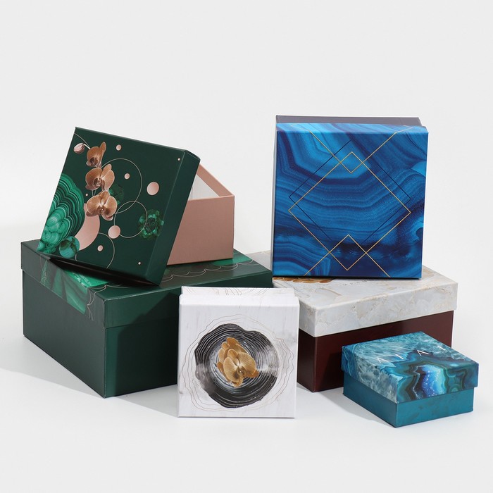 Набор подарочных коробок 6 в 1 «Камни», 10.2 х 10.2 х 6 - 20 х 20 х 11 см
Набор подарочных коробок 6 в 1 «Камни», 10.2 х 10.2 х 6 - 20 х 20 х 11 см