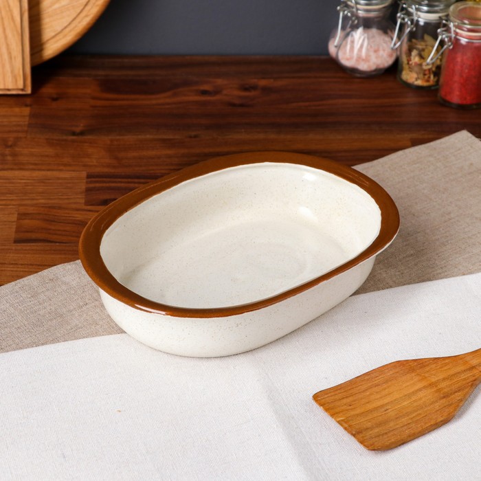 Форма для запекания керамическая "Овал", мокко лайт, 24.5х18х5.5 см, 970 мл
Форма для запекания керамическая "Овал", мокко лайт, 24.5х18х5.5 см, 970 мл