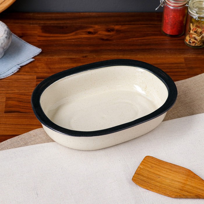 Форма для запекания керамическая "Овал", графит лайт, 24.5х18х5 см, 970 мл
Форма для запекания керамическая "Овал", графит лайт, 24.5х18х5 см, 970 мл