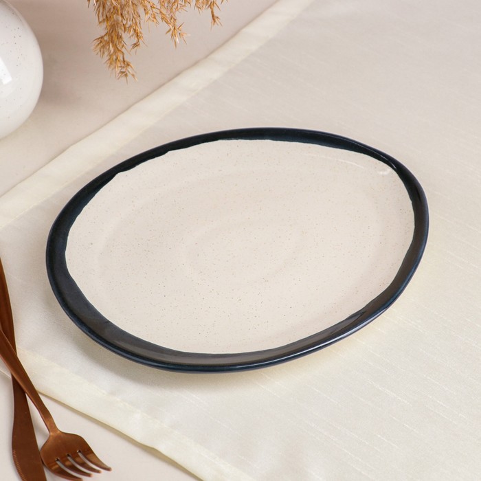 Тарелка подстановочная "Овальная", графит лайт, 22*26 см 
Тарелка подстановочная "Овальная", графит лайт, 22*26 см