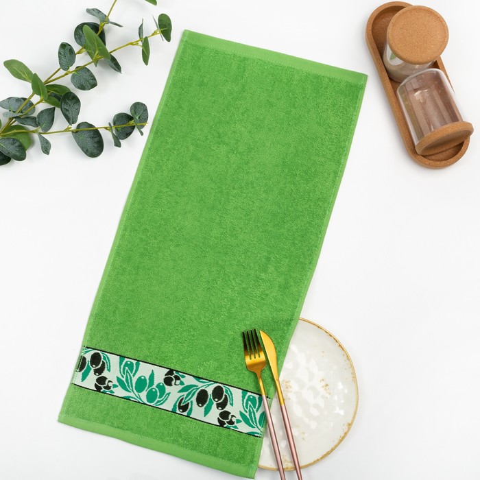 Полотенце махровое жаккардовое 30х60 см, оливки, хлопок 100%, 340 г/м2
Полотенце махровое жаккардовое 30х60 см, оливки, хлопок 100%, 340 г/м2