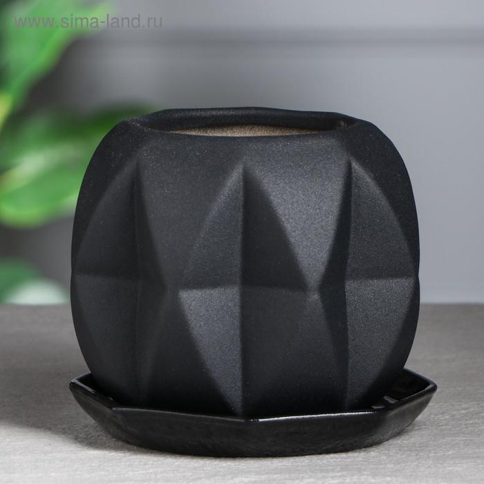 Горшок для цветов "Сфера", муар, черный, керамика, 1.5 л
Горшок для цветов "Сфера", муар, черный, керамика, 1.5 л